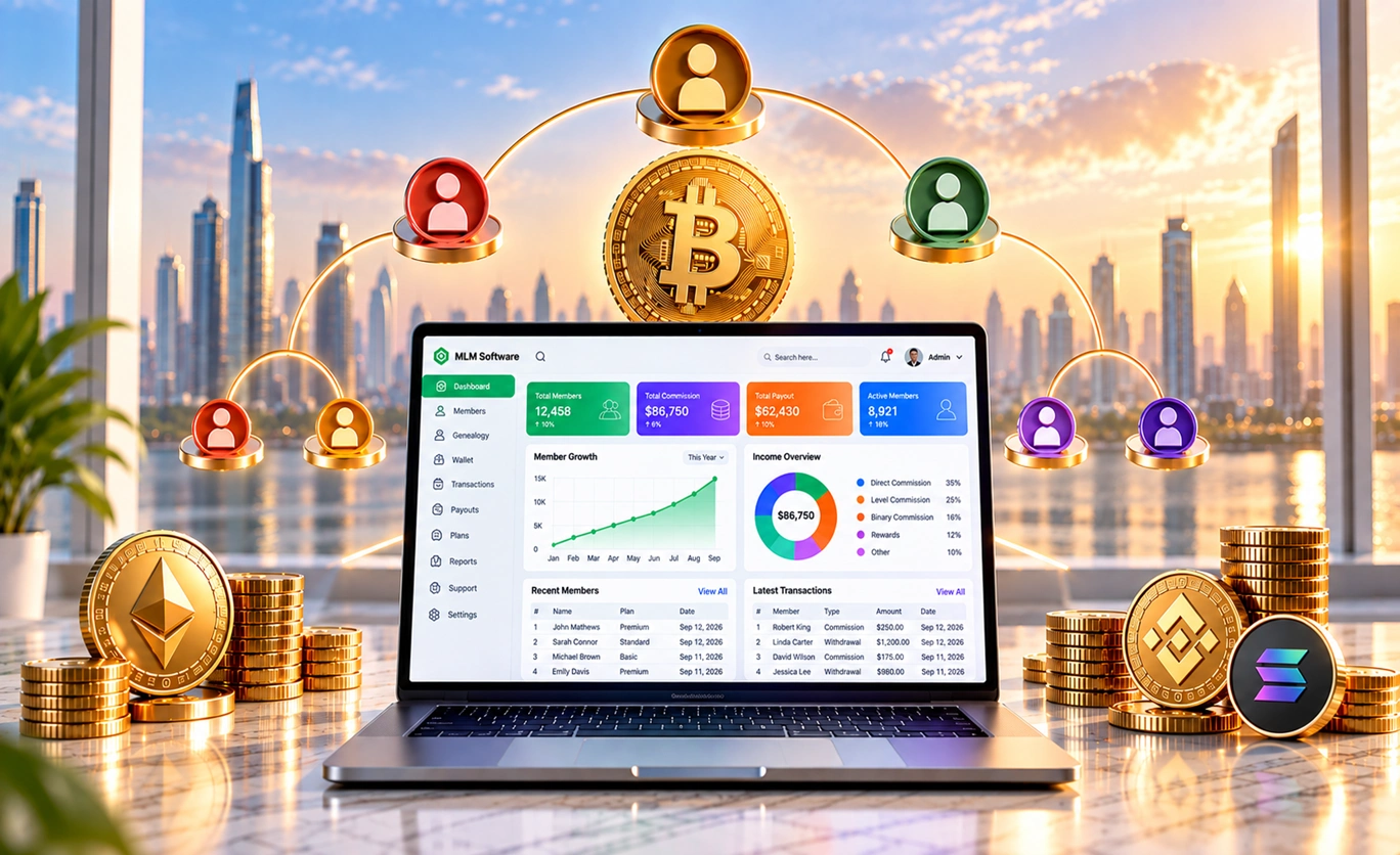 Crypto MLM Software: How It Works, Features, Benefits & Development
