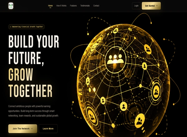 CryptoRise Network crypto investment platform screenshot